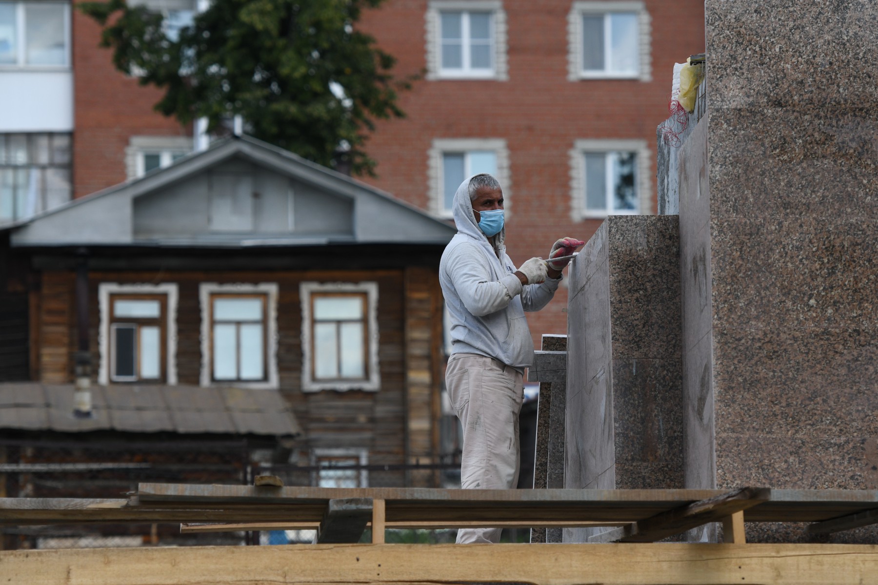 В будущем сквере Ленина. Фото Владимира Коцюбы-Белых