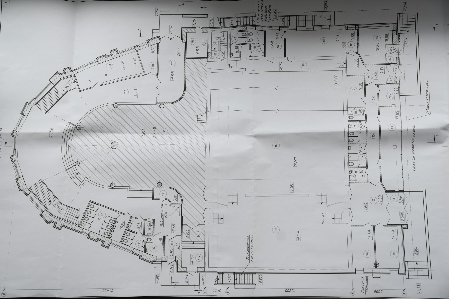 Схема первого этажа КДЦ "Победа" после реконструкции. Фото Владимира Коцюбы-Белых