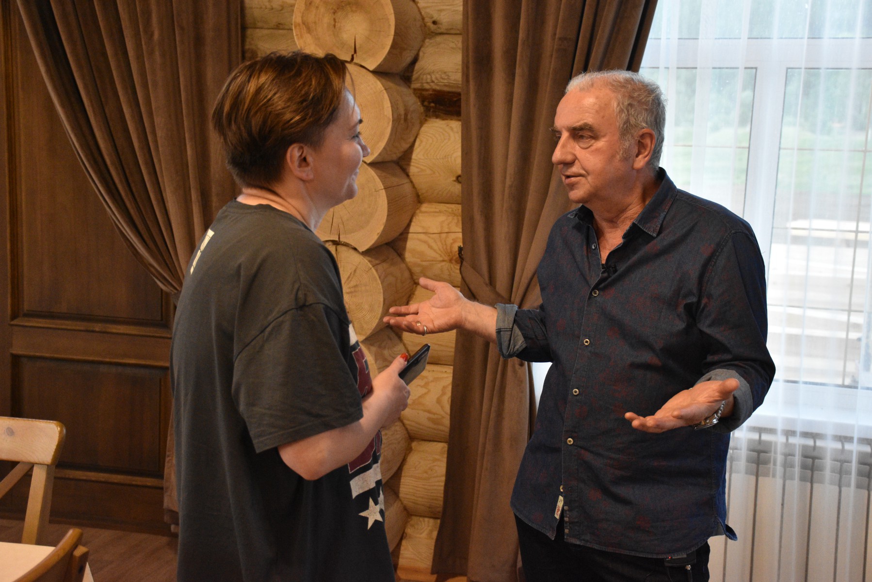 Во время интервью с Владимиром Шахриным. Фото Андрея Агафонова