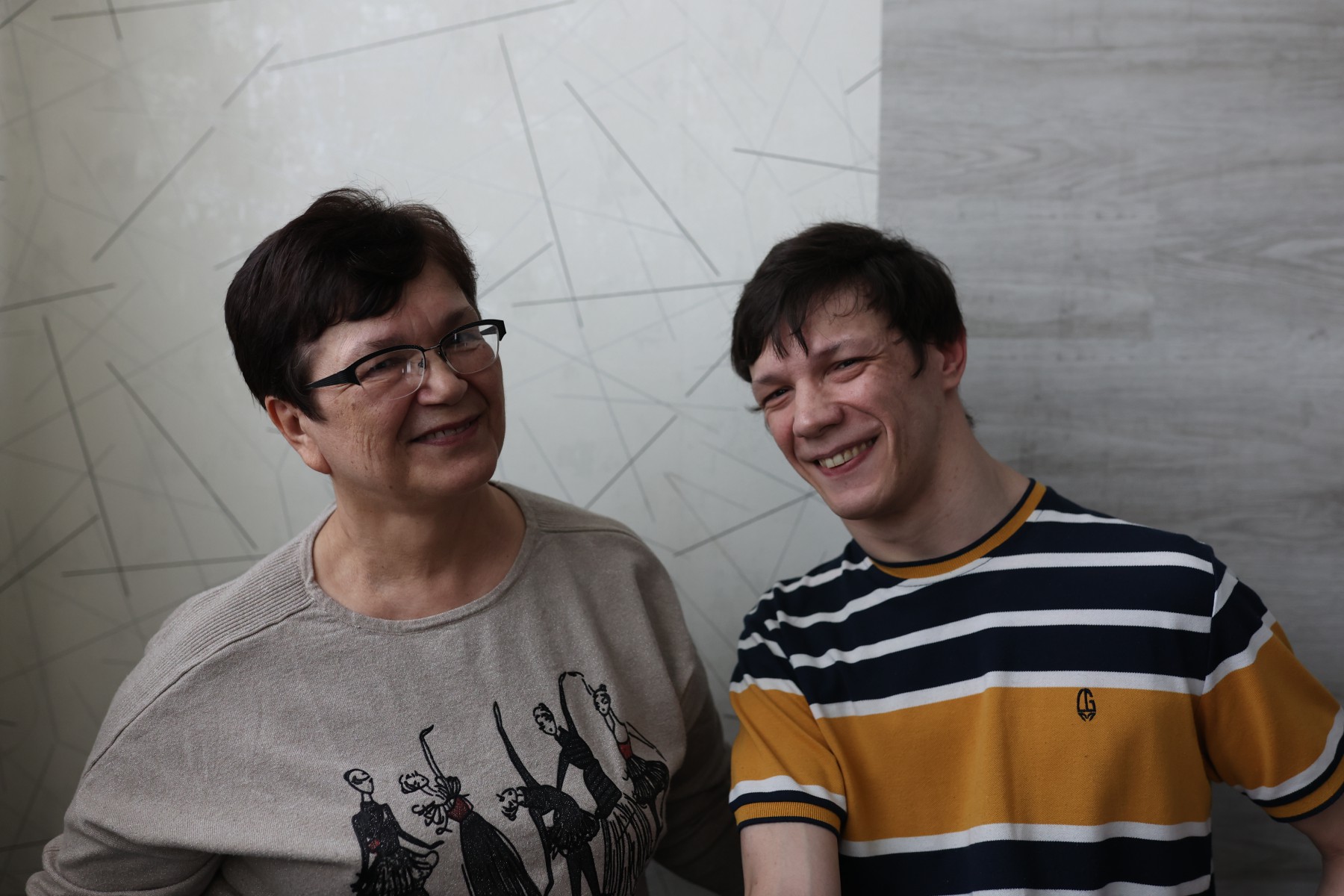 Андрей Бабожен и его мама Лидия Ивановна. Фото Владимира Коцюбы-Белых