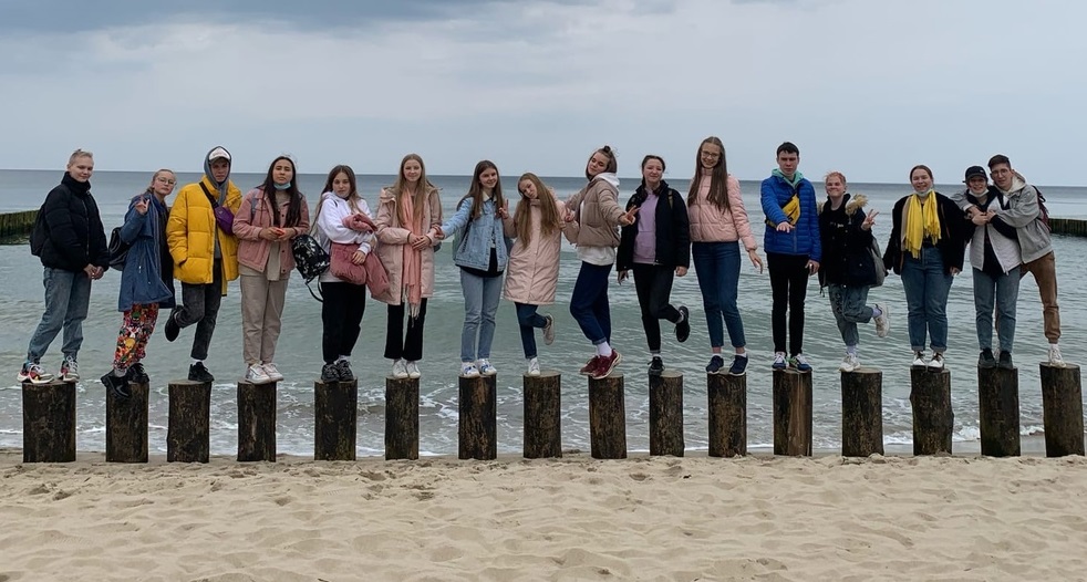 Участники «Глории» на берегу Балтийского моря. Фото предоставлено Ольгой Завьяловой