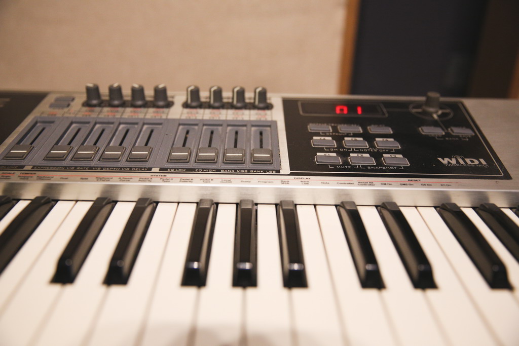 Миди-клавиатура, с помощью которой можно воспроизвести любой музыкальный инструмент. Фото Владимира Коцюбы-Белых