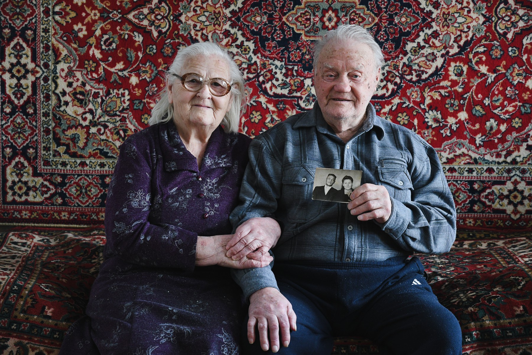 Со своей супругой Евдокией Ивановной Виктор Белоглазов прожил вместе 73 года. Два года назад ее не стало. Фото Владимира Коцюбы-Белых