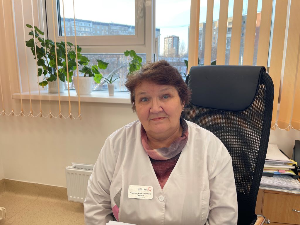 Людмила Скутина, врач-педиатр Детской городской больницы №9 г. Екатеринбурга. Фото предоставлено ГАУЗ СО «ОЦОЗМП»